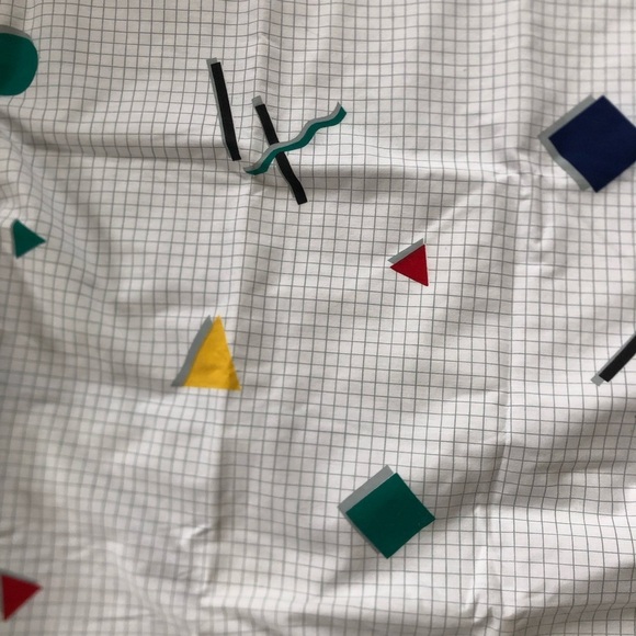 Vtg Geometric Patterned Fabric - Picture 2 of 10